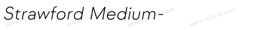 Strawford Medium字体转换 Strawford Medium字体转换